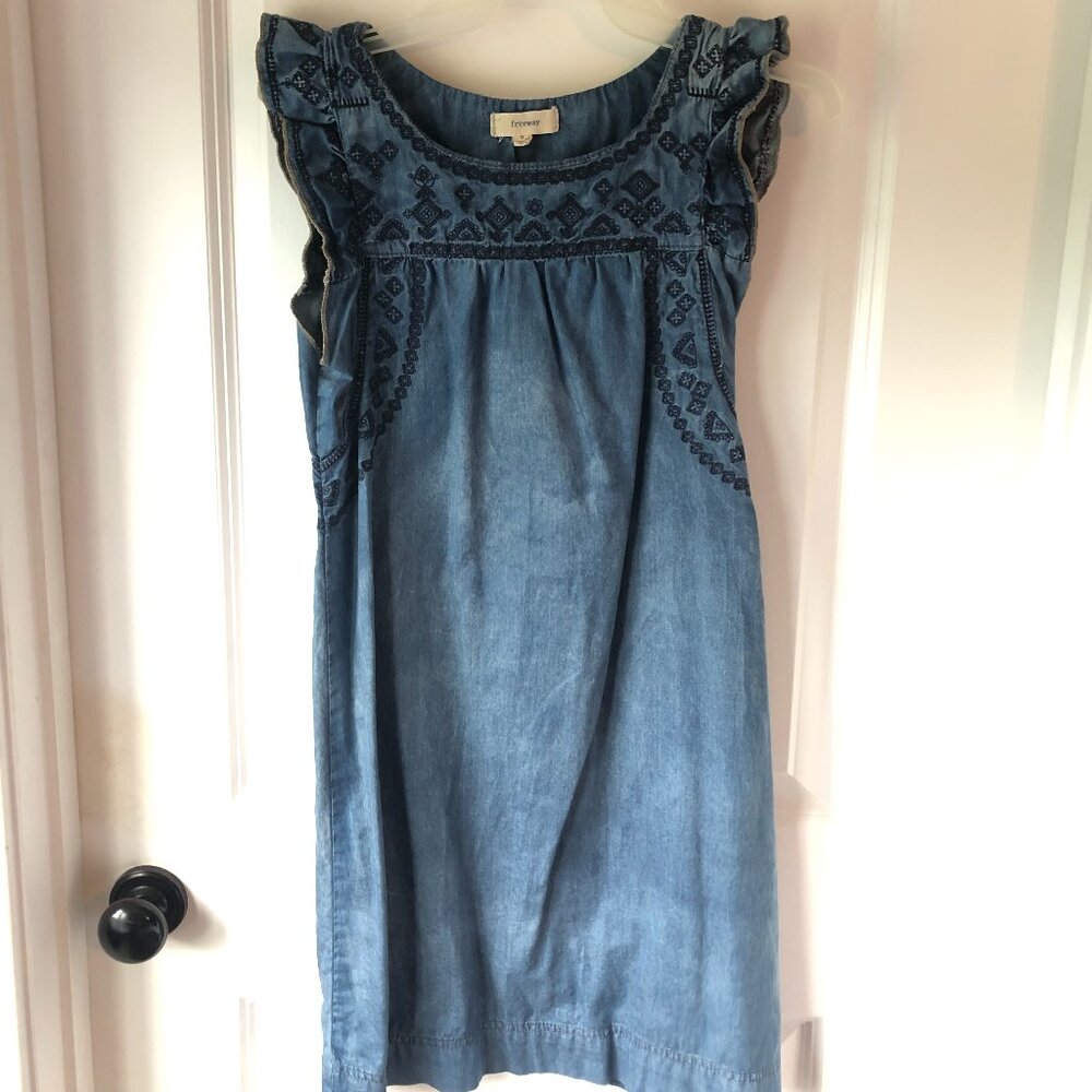 Denim Mini Dress - Small